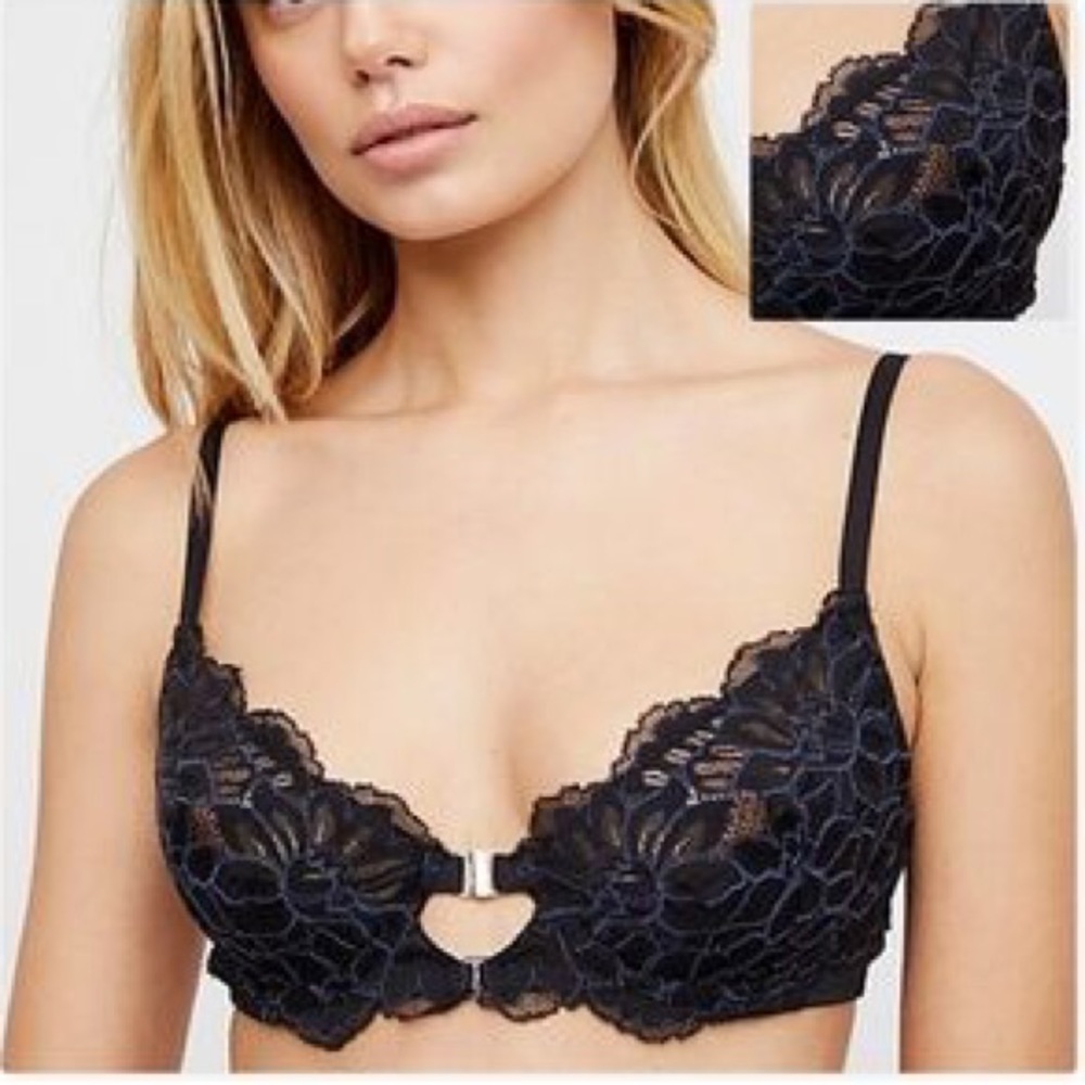 NWT Free People Floral Convertible underwire bra